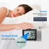 MeesMeek Projection Alarm Clock for Bedroom: Digital LCD Clock with