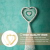 IGTOPS Pack of 10 30 cm Heart Metal Flower Hoops