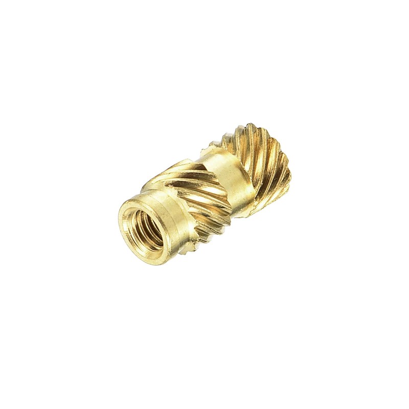 QUARKZMAN Knurled Insert Nuts, 80 Pieces M3 x 10 mm