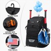 SUIOPPYUW Youth Baseball Bag For Boys 8-12 Large Capacity And