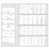 QuickMariner 4 Sets 3" Solid White Alpha-Numeric Registration Numbers and