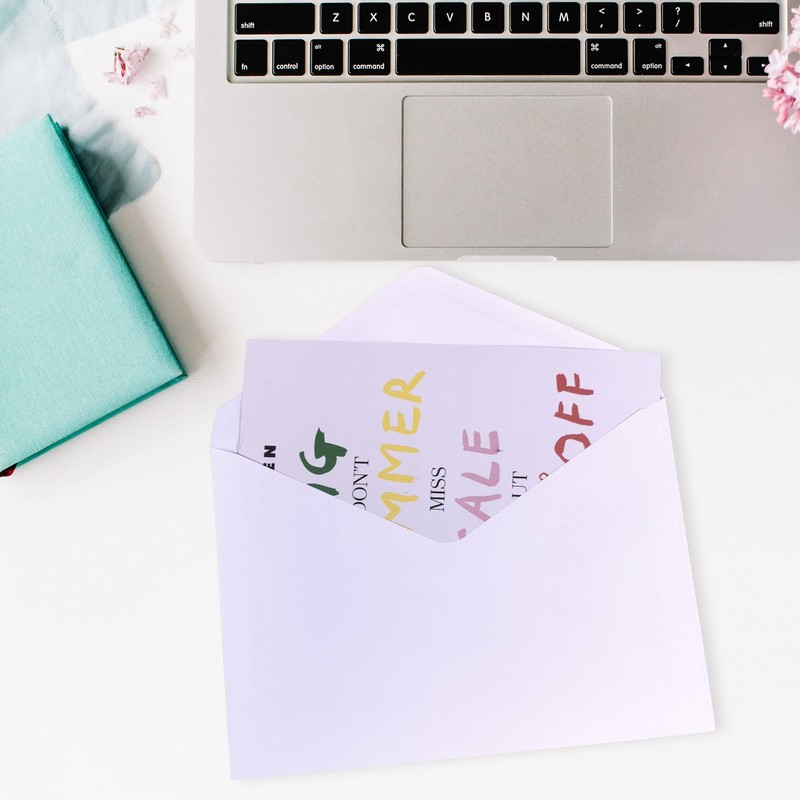 BCreativetolearn C5 White Envelopes for A5 Cards Diamond Gummed Self