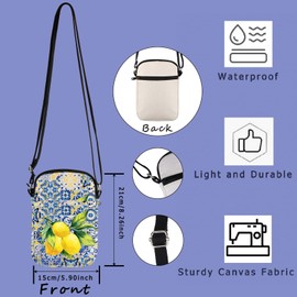 Italian Islands Gift Positano Delicious Italian Lemons Fresh Crossbody Bag Southern Italy Travel Crossbody Bag (lemon crossbody bag)