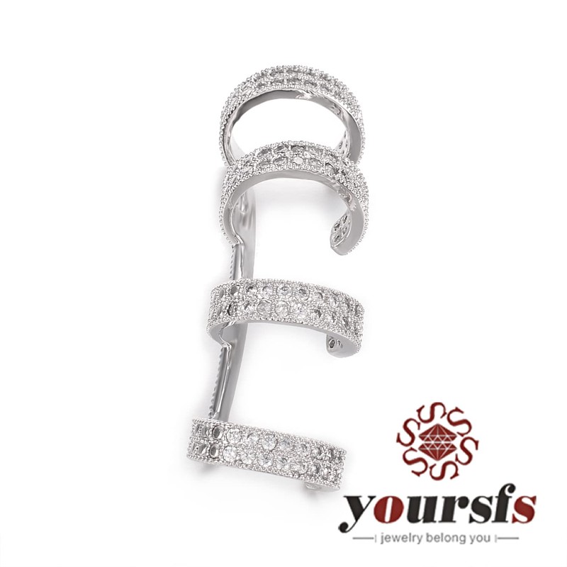 Yoursfs Pendientes de Cuff oreja non-Piercing Cuff Helix Cartílago arete
