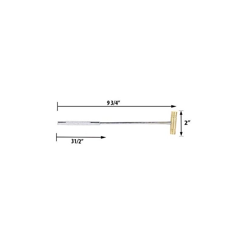 ARTESIA TOOL 9.5" (24.1 cm) Double Ended Brass Mini Mallet