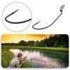 Be In Your Mind 10PCS #1/0 Offset Hook with Baitholder