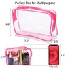 Tbestmax 20 Pack Clear Cosmetic Bags Makeup Bags Portable Waterproof