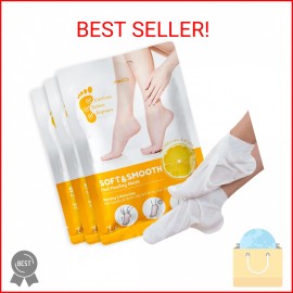 MEDB Soft & Smooth Foot Peeling Mask(2 Pairs), Foot Mask for Dry Cracked Feet, E