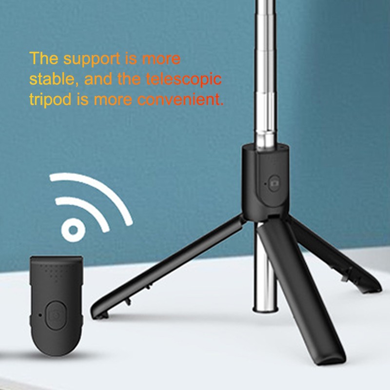 BT Selfie Stick with Fill Light 1.7M Extendable Portable Tripod