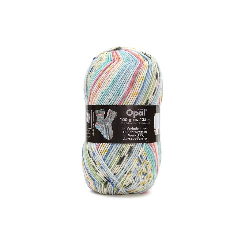 Opal Hundertwasser II Sock Wool with Car Bus Window 179