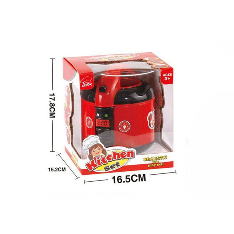 6pcs/set Kitchen Pretend Play Rice Cooker with Light and Sounds