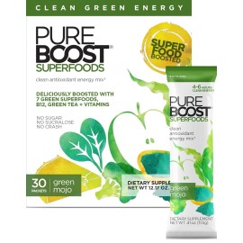 Pureboost Superfoods Clean Energy Booster Energy Drink Mix Powder. EXP : 11/25