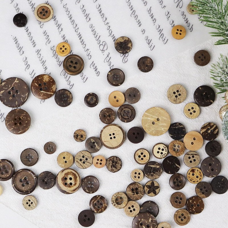 Buttons for Crafts, Mixed Sizes and Shapes Button for Sewing,