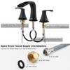 PARLOS 2-Handle Widespread Waterfall Roman Bathtub Faucet Tub Filler with