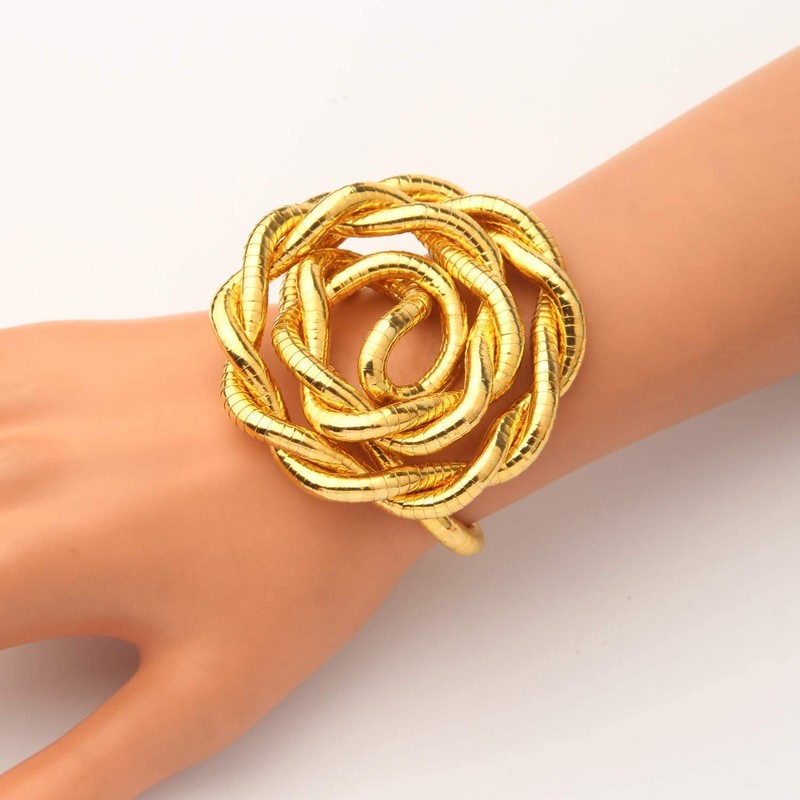 ENSIANTH Bendable Snake Necklace Flexible Multi-Purpose Necklace (Gold)