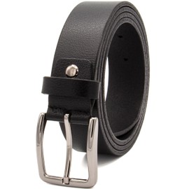 jazzylab Premium Ledergürtel Herren – 100% Echtleder – 35 mm breit – Bundweite 120cm / Gesamtlänge 135cm - Schwarz