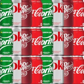 Soft Drink Assortment, Soda Variety Pack – 4 Flavor Variety Refreshing Sodas for Parties, Home & Office – 12 Fl Oz Cans – (18 Count)