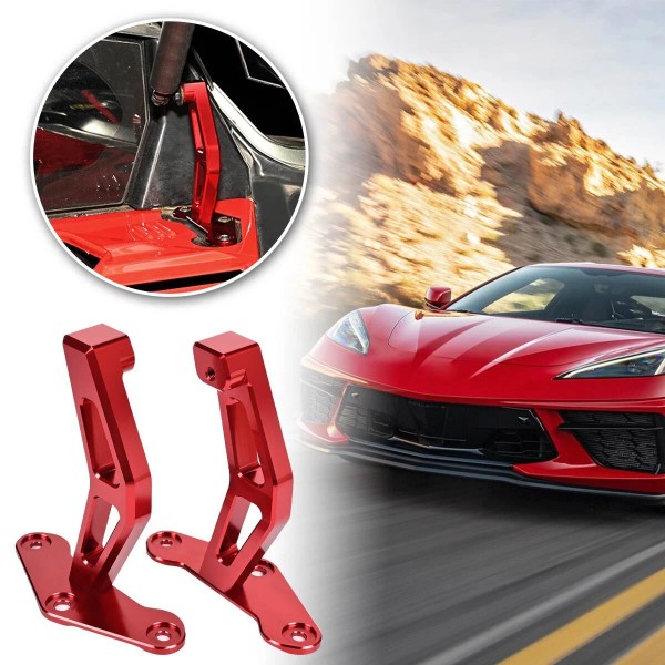 ALLTIMES Alu Engine Hood Hydraulic Rod Base Lift Support Brackets