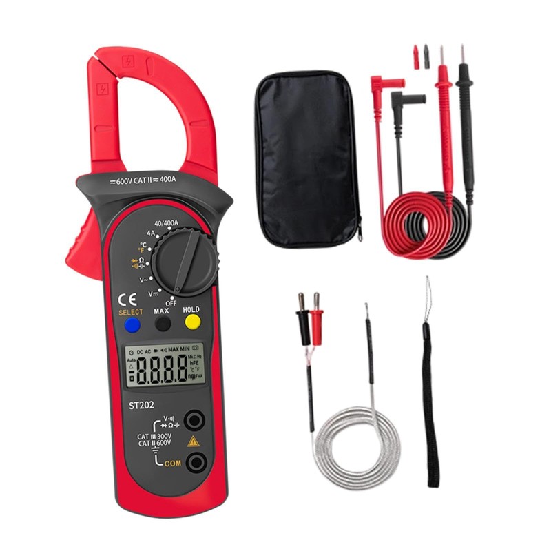perfeclan Digital Clamp Meter Multimeter Multipurpose Measure Tools Ammeter Resistance