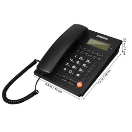 STOBOK Rotary Dial Phone Holder Dialer Landline Phone Office Phone with Answering Machine Monitor House Phones Phones Landline Home Phone Desk Phone Abs Black