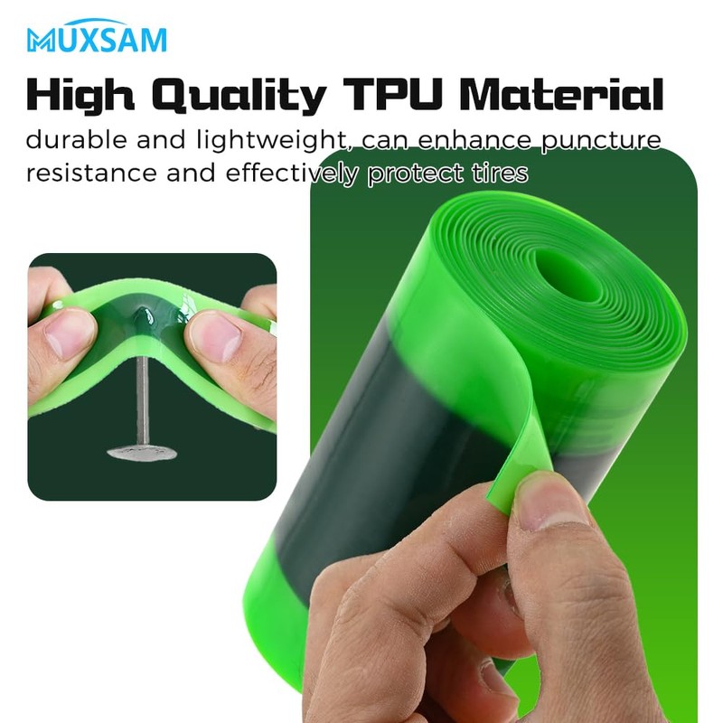 MUXSAM Fat Bike Tyre Liner, 2 Rolls Puncture Proof Inner