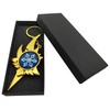 MTUERANC Keychain, Genshin Impact Vision Keychain, God's Eye Keyring, Gold-plated