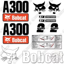 Aftermarket Fits Bobcat A300 Decal Kit Skid Steer Decals A 300 A-300 Replacement Stickers