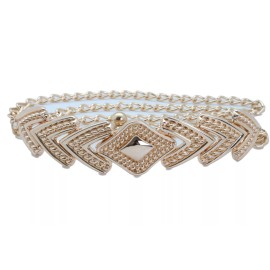 Unbranded Women Great Elegant Belt Gold Plated Metal Chain Link Arrowhead Charm Fit XL XXL