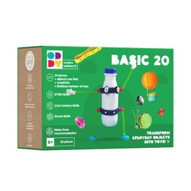 Oddy Basic 20 Creative Play Kit - Eco-Friendly Toy Building Set for Kids 6+, STEM Learning