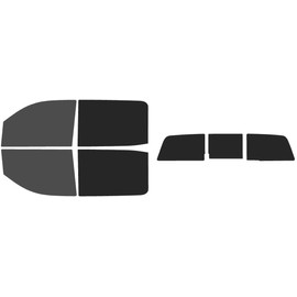 The Tint Effect Precut Window Tint Kit Compatible with GMC Sierra 2500 3500 HD Crew Cab (2015-2019) (Full Truck: 30% Front / 15% Rear & 3 Piece Slider Rear) Automotive Film