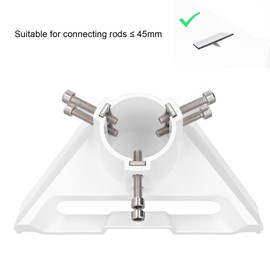 for Mini Pipe Adapter, Pole Mount with Hex Wrench, Versatile Roof Mount Pole Adapter with 6 Screws for Fixing