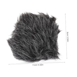 Operitacx Plush Microphone Cover Thickened Windscreen Accessory for Enhanced Noise Reduction Windproof Design for Outdoor Use Compatible with Various Microphones