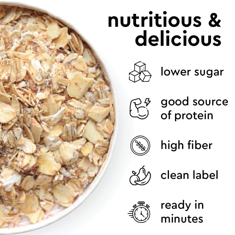 Mylk Labs Roasted Almond Protein Oatmeal Cups, Whole Grain, Low