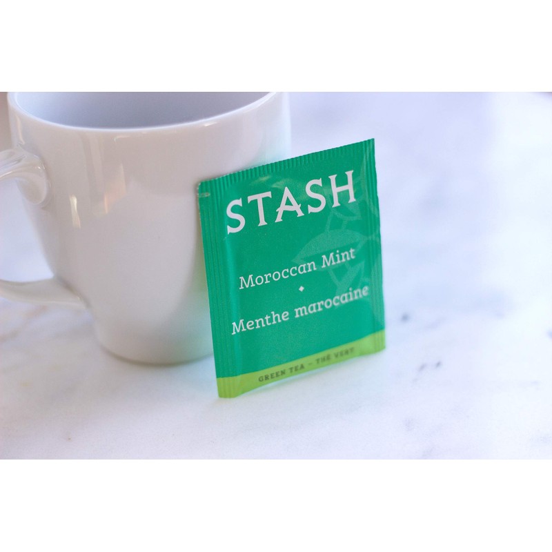 Stash Tea Moroccan Mint Green Tea, 20 Count Box of