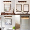 Lanhall 5-Light Farmhouse Bathroom Light Fixtures Vintage Bathroom Vanity Lights
