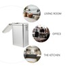 OKUMEYR Square Tinplate Coffee Storage Bucket with Lid Airtight Food