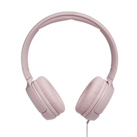 JBL T500 in Pink – Over Ear Lightweight / Foldable Headphones with Pure Bass Sound – 1-Button Remote / Built-In Microphone