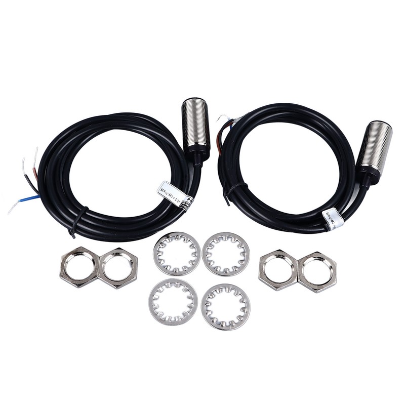 2 Pcs Inductive Proximity Sensor 4mm Detecting Distance DC 3