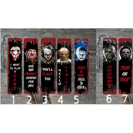 Unbranded Horror Villian Themed Metal Bookmarks - 1