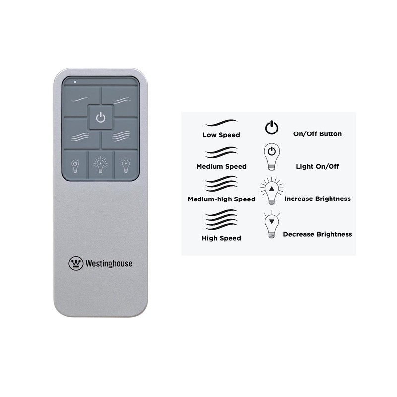 Westinghouse Lighting Canada 7788214 Ceiling Fan and Light Remote Control