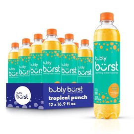 bubly burst, Pineapple Tangerine, 16.9 FL Oz Bottles (Pack of 12) - Size: 16.9 FL Oz (Pack of 12), Flavor Name: Triple Berry