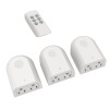 TEKLECTRIC Indoor Remote Control Outlet with 2 Grounded Plugs, 80