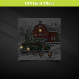 Briarwood Lane Christmas on The Farm Medium LED Canvas Art