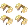 4 PCS Heavy Duty Bed Rail Metal Brackets Support Hinges