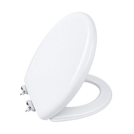 MinSha Elongated Toilet Seat Replacement, Quiet Soft Close PP Seat