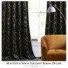 StangH Floral Print Velvet Curtains 72 inches Long for Bedroom,