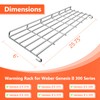 QuliMetal Stainless Steel Grill Warming Rack for Weber Genesis II