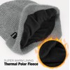 Wmcaps Winter Beanie for Men with Earflaps，Unisex Thick Warm Knit