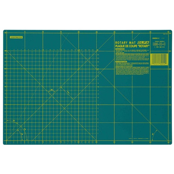 OLFA RM-IC-C - Plancha de Corte para Cutters rotativos 450x300x1,5mm (Verde)