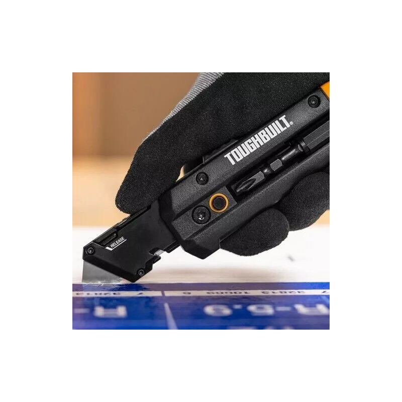 ToughBuilt TB-H4-12-IM Electricians Folding Utility Knife 5-in-1 Multi Tool